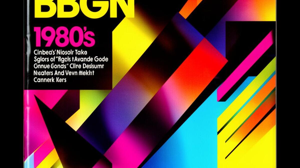 80s Editorial aesthetic example