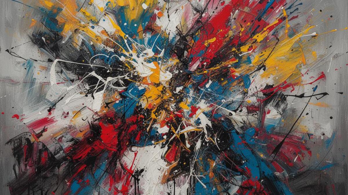 Abstract Expressionism aesthetic example