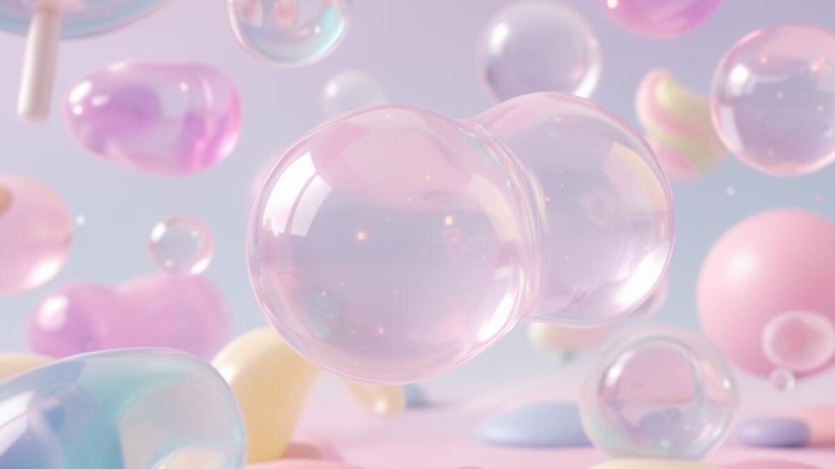 Bubbleglam aesthetic example