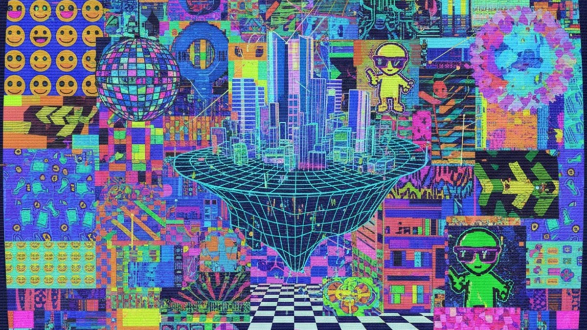 Cybercore aesthetic example