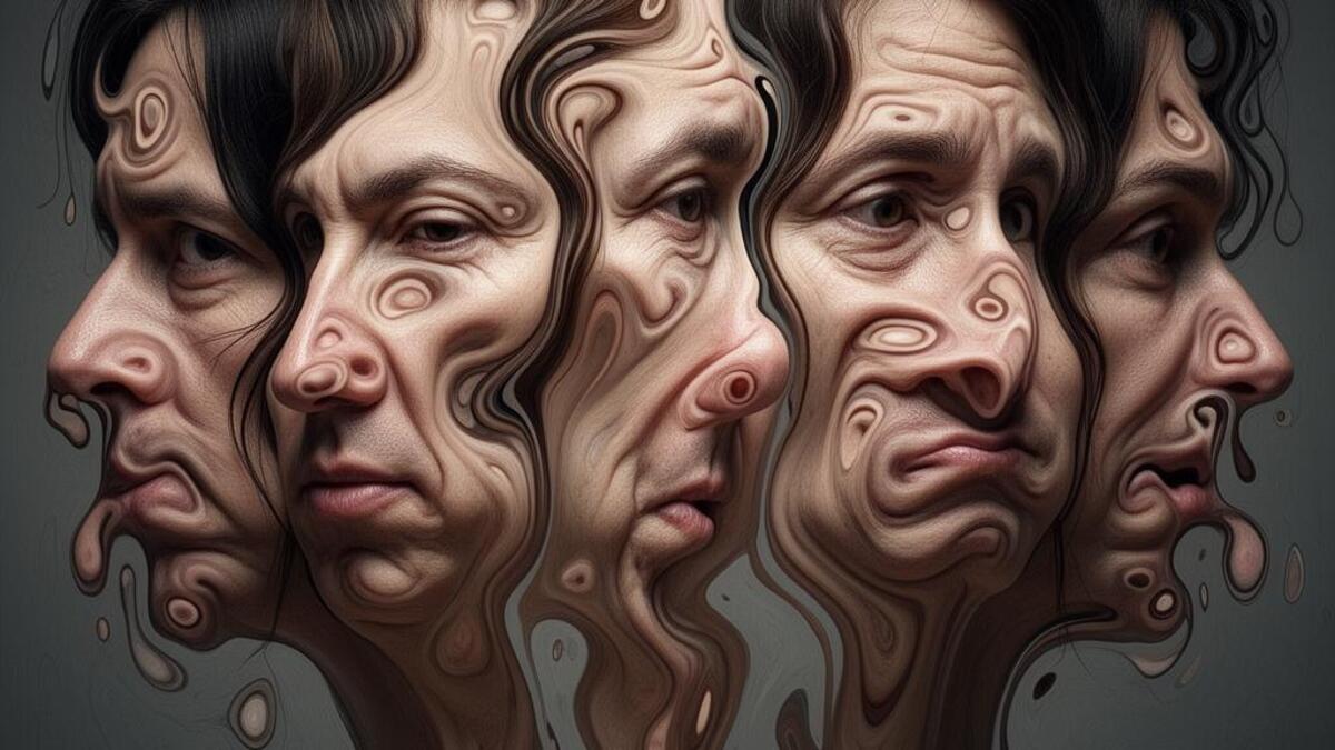 Distorted Portraits aesthetic example