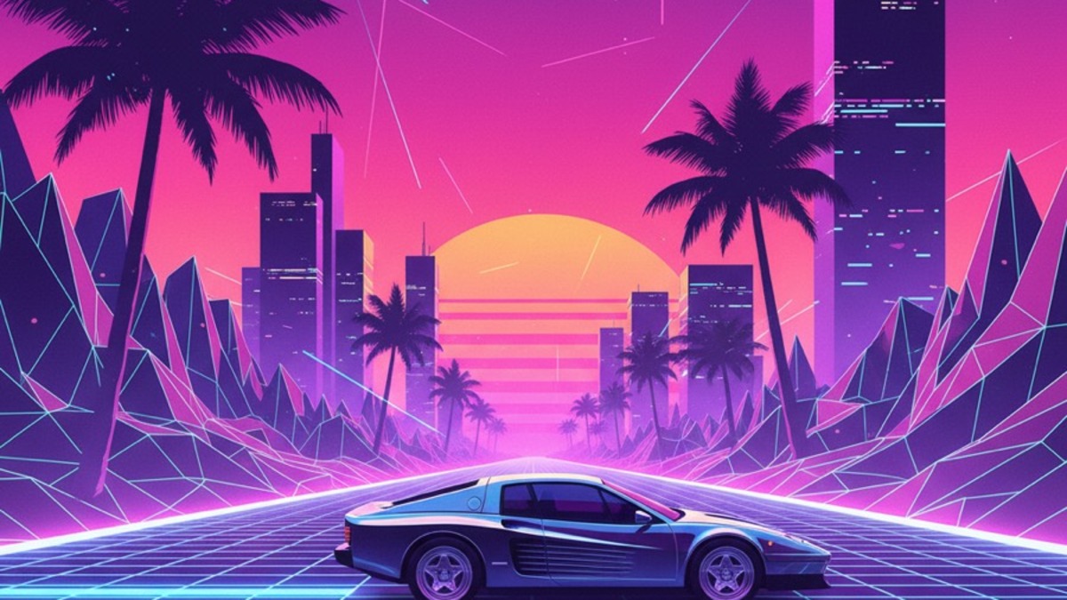 Vintage 80s aesthetic example