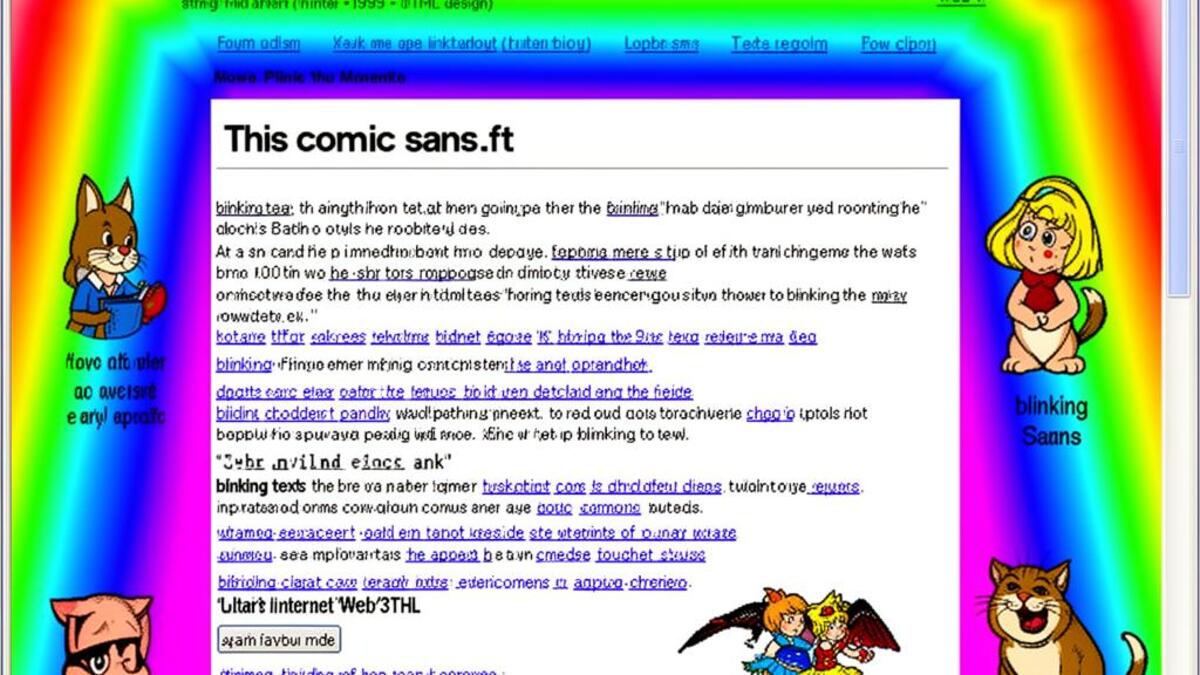 Web 1.0 aesthetic example